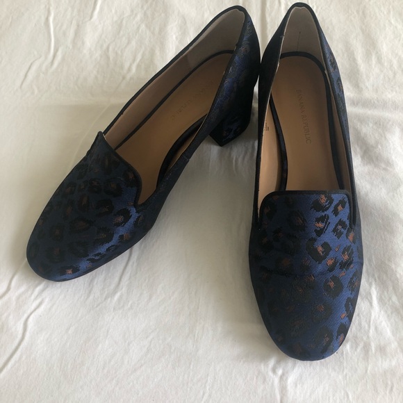 Banana Republic Embroidered Heeled Loafer - Picture 1 of 9